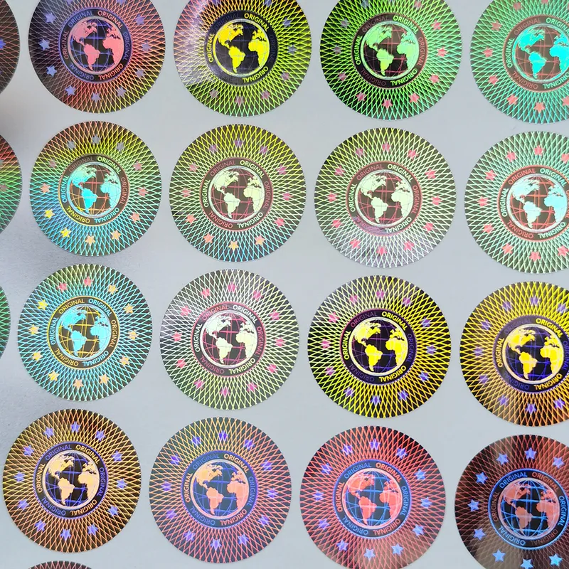 Original Holographic Stickers Tamper Proof Security LabelVoid Transparent Warranty Sticker Customized 20x20mm 220607