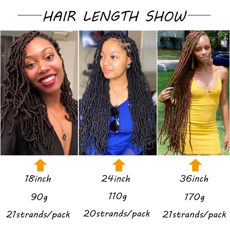 Mtmei Hair Faux Locs Crochet Long Curly Dreadlocks Extensions Natural Soft Braids Red Burgundy Ombre 2204024986441