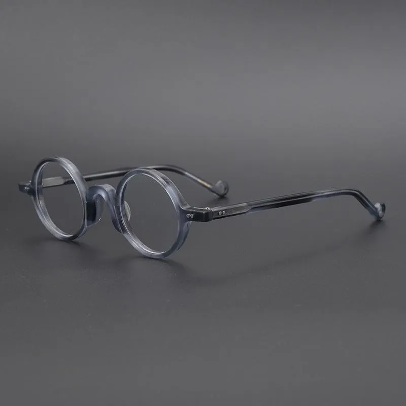 ファッションサングラスフレームアセテート透明な丸いメガネス