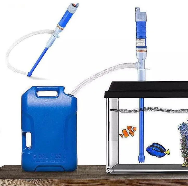 Draagbare taille poche liquide transfert Elektrische Sifon pompe main gaz Olie eau Aquarium Batterij outils électriques