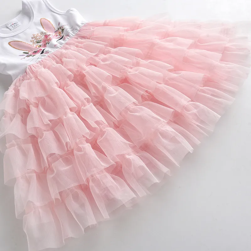 Vikita Kids Tutu Kleid für Mädchen Kleinkinder Sommer ärmellose Prinzessin es Mädchen Elegante Party Prom Kinder Kleidung 220429