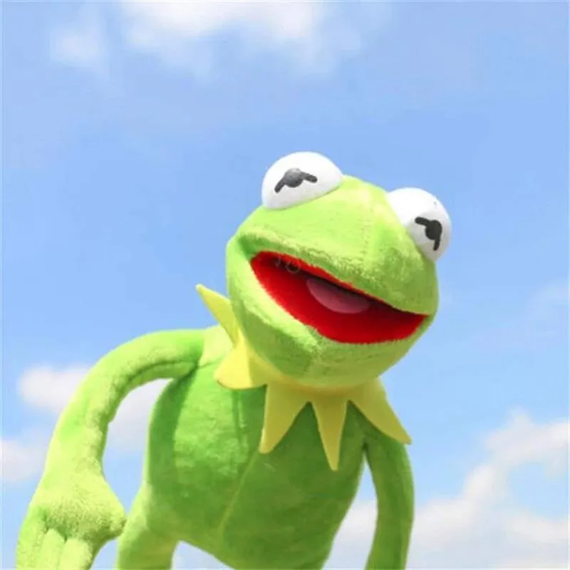 60cm Frog Hand Puppet Anime Show Plush Toys Baby Kids Birthday Gift Christmas Stuffed Doll For 220531