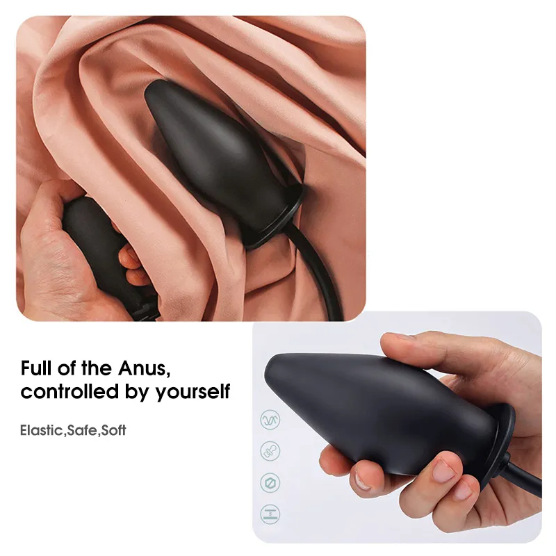 Nuovo espansore anale butt plug silicone massaggiatore dildo giocattoli sexy gonfiabili prodotti maschili femminili nel cortile