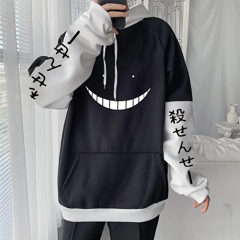 Korosensei Hoodies Anime Assassination Classe Sweat Hommes Hiver Harajuku Streetwear Gothique Femmes Vêtements Surdimensionné À Capuche 220811