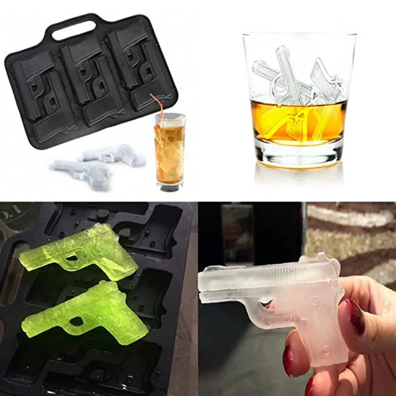 Cube Maker DIY Creative Silica Gel Gun Bullet Shape Shore Morn