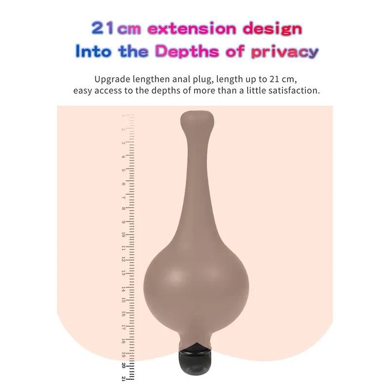 Énorme Plug Anal Gonflable 21 cm Long Butt Ass Stimulation Profonde Vagin Anus Expansion Érotique Sex Toys Pour Hommes Femmes 220330