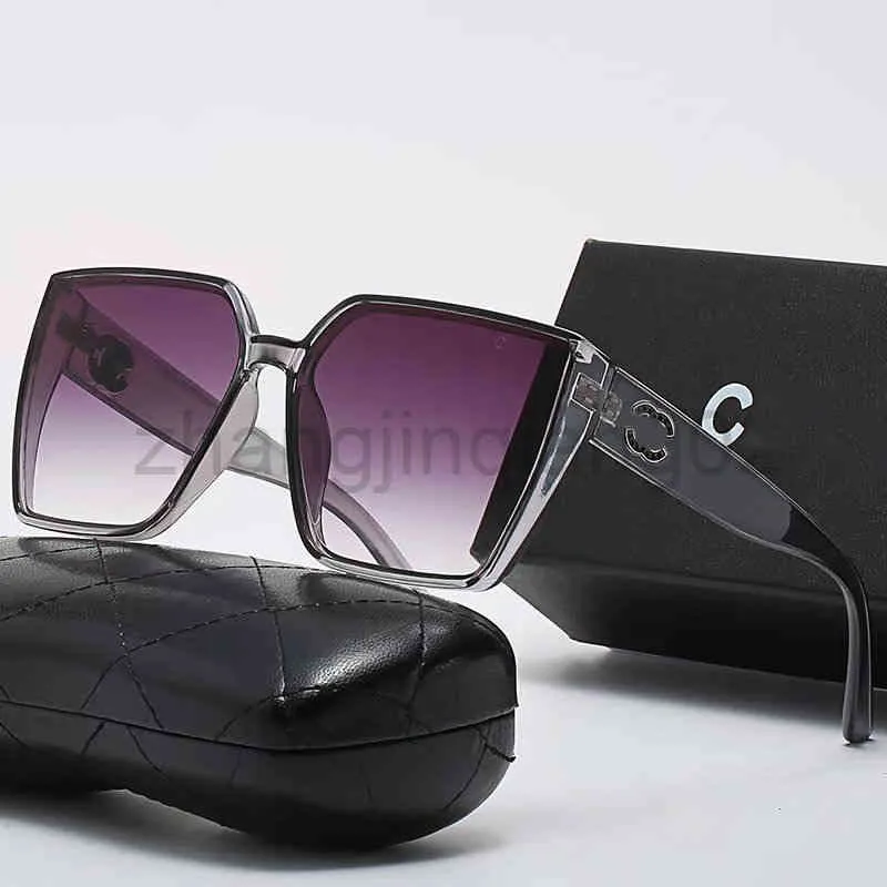 Designer Channel-zonnebril voor dames Herenliefhebbers Cyclus Luxe mode Klein met diamant Vierkant zonnescherm Kristalvorm Sunglas2380