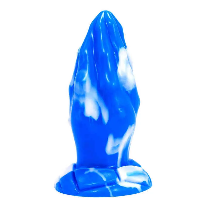 Nxy Dildos Yocy Liquid Silica Gel Skin Is Soft Men and Women Use Thick Special shaped Penis Suction Cup Adult Inserted in 0317