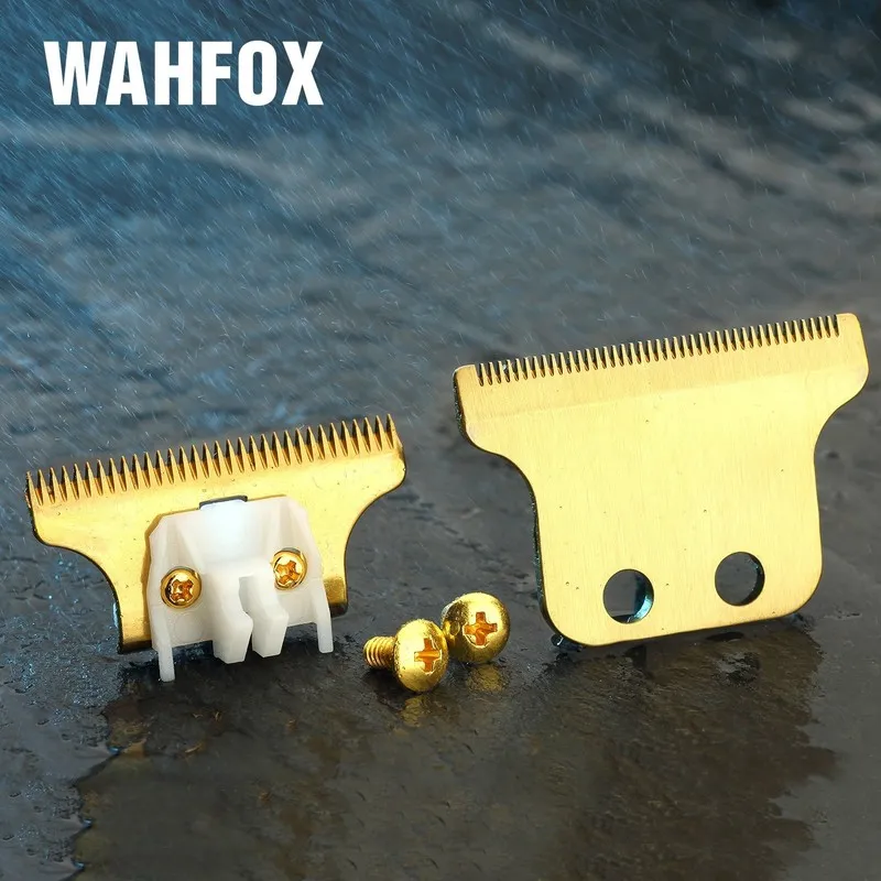 Wahfox Pro Barber Trimmer Detailer Blades för 8081 Professionell hårklippers ersättning Stål och keramiskt T -skär 220712