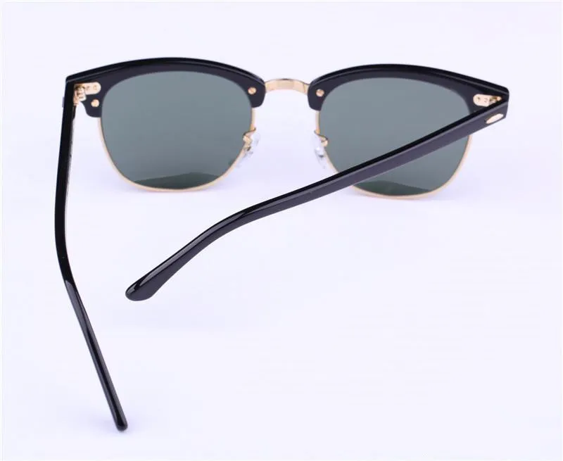 Varumärkesdesigner solglasögon för män kvinnor g15 glas len solglasögon kvinna vintage solglasögon klassiska glasögon med original 356T