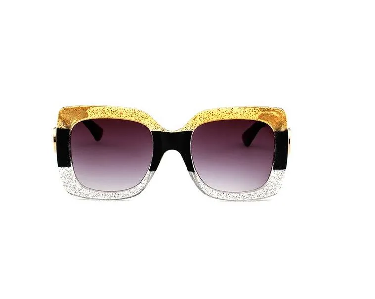 مصمم نظارات شمسية العلامة التجارية نظارات في الهواء الطلق PC Farme Fashion Classic Ladies Luxurys Sunglass Mirrors for Women2517