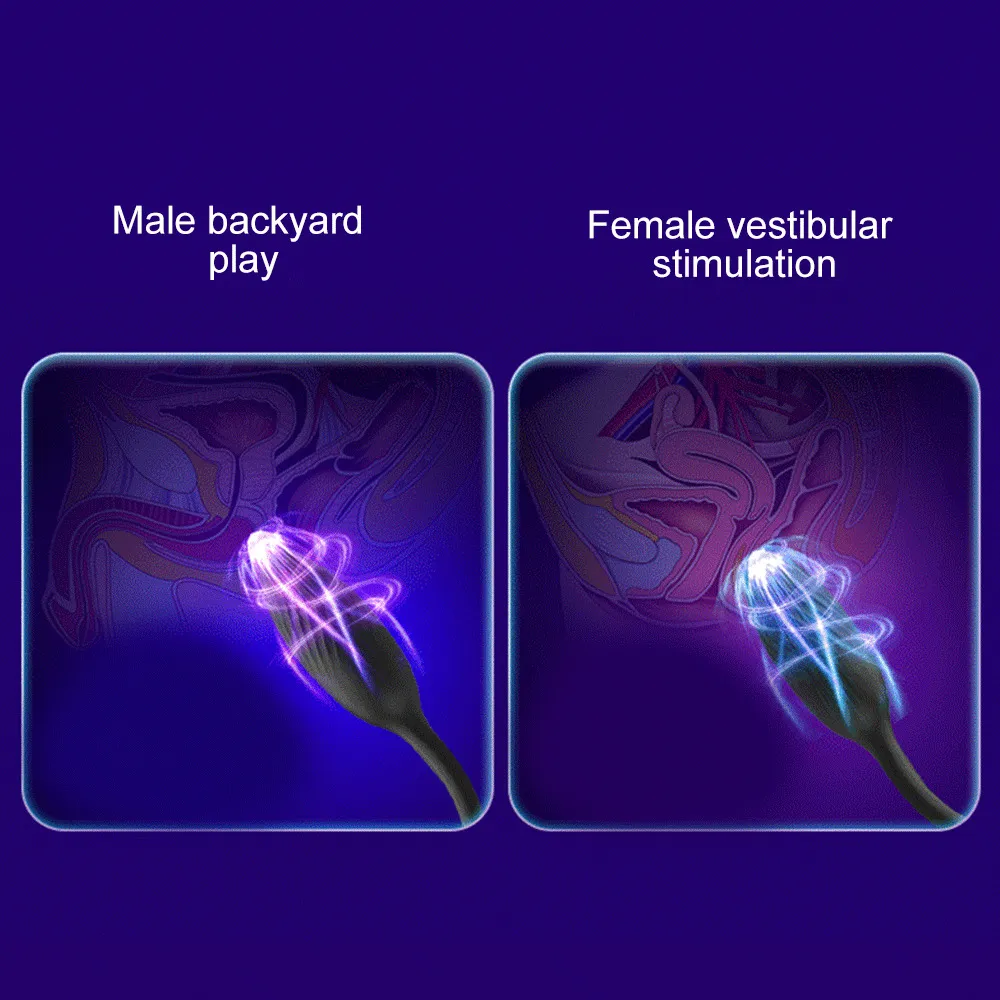 Trådlös kontroll dildo vibrator för män kuk ring rem på penis anal plugg spot prostata massage vuxna sexiga leksaker par