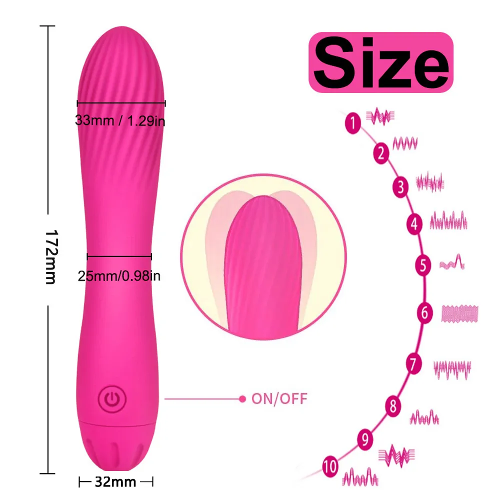 10 Speed Mini Krachtige Vibrator voor Vrouwen G Spot AV Toverstaf Clitoris Stimulator Dildo Vibrerende sexy Speelgoed Volwassen koppels