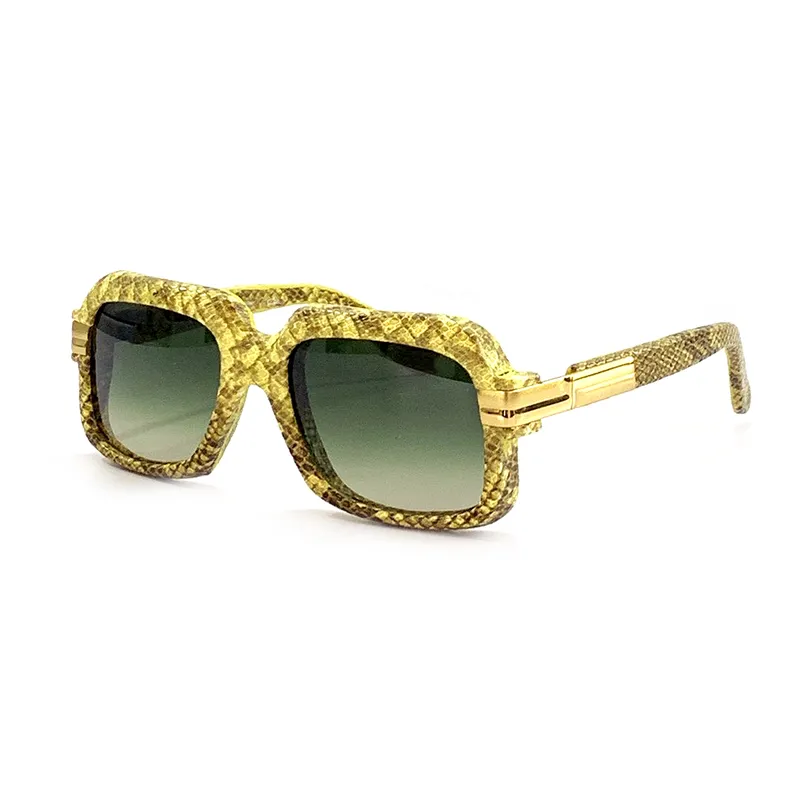Модные мужские солнцезащитные очки CAZ, дизайнерские женские темно-зеленые змеиные узоры, декоративные очки в оправе для пар, декоративные чайные летние outdoo2673