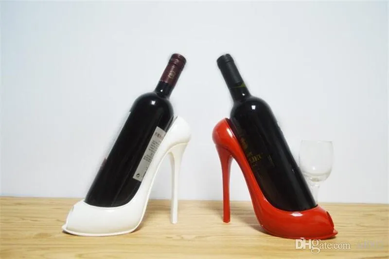 Red Wines Bar Tools Rack Creative High Heel Shoes Wine Bottle Holder Wedding Party Decoration 22 9yh Z R
