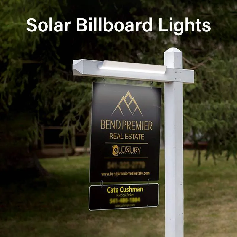 11 Inch Waterproof Solar Billboard Lights for Outdoor Signboard Light Real Estate Sign Board Led Lamp Solar Signage Lights297V
