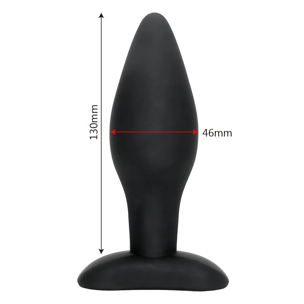 Anal Sexy Toys for Men Women Gay Black Prostate Massager Big Butt Plug Plug Adult Products Silicone