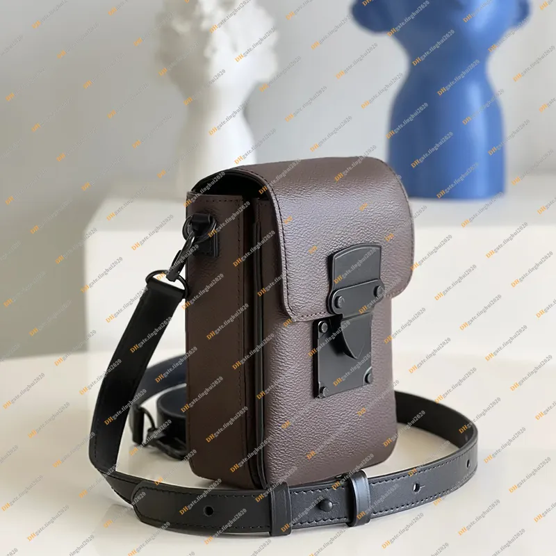 Men Fashion Casual Designe Luxury S-LOCK VERTICAL Mini Bag Cross Body Messenger Bags Shoulder Bag TOP Mirror Quality M81522 M81524 M82535 Purse Pouch