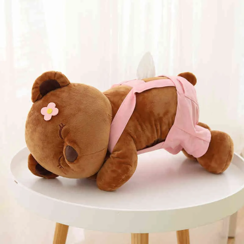 PC Cm Belle bande dessinée ours en peluche serviette en papier pompes câlin animal Kawaii Teddy avec cadeau d'anniversaire en tissu pour les enfants J220704