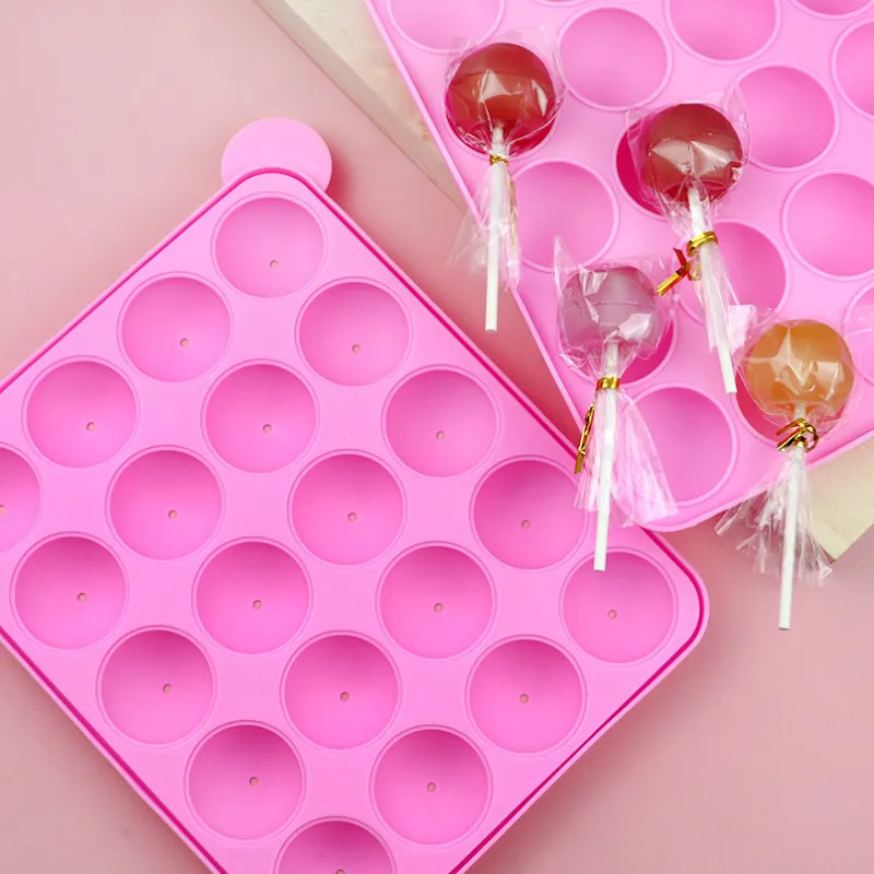 2012 Holes Lollipop Mold Cake Pops Chocolade Candy Silicone Pop Maker Tool Baking Moule A Gateaux 220815