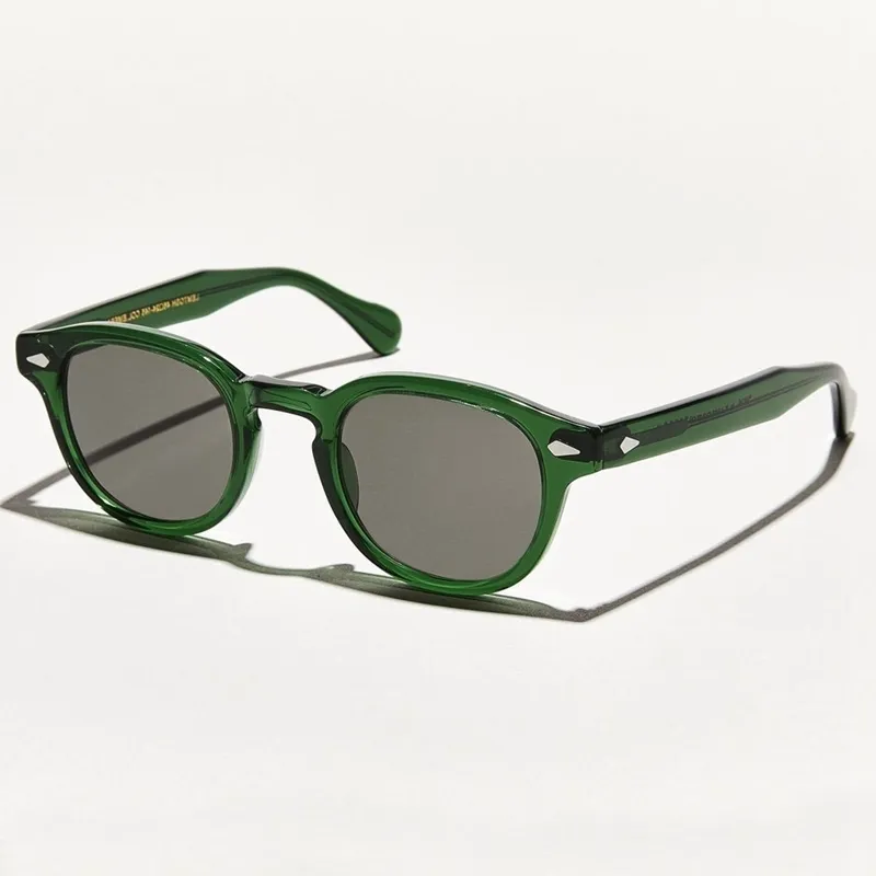 Johnny Depp Sun Glasses 남성 여성 럭셔리 브랜드 Lemtosh 편광 선글라스 빈티지 아세테이트 프레임 드라이버 그늘 220429
