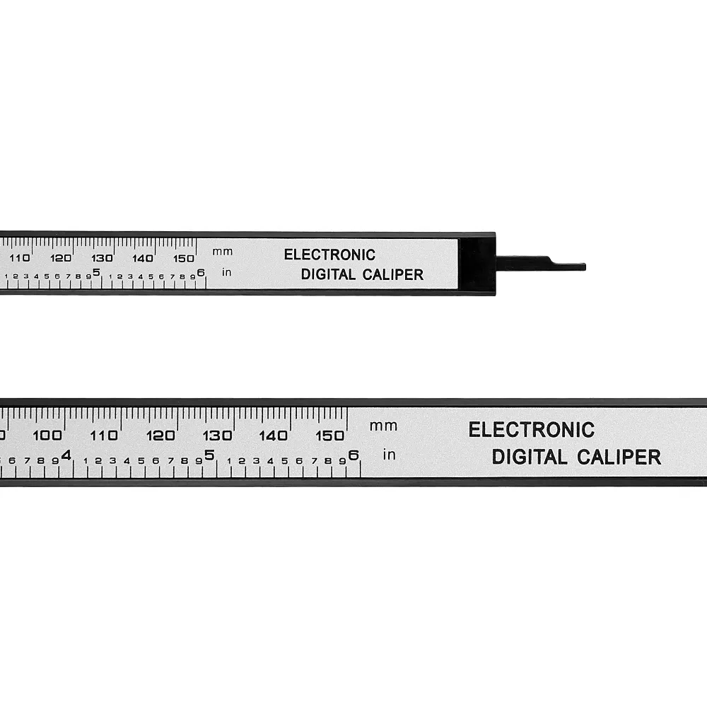 Cyfrowy zacisk 6 -calowe skale elektroniczne Caliper 100 mm Calliper Micromet Micromeent Narzędzie pomiarowe 150 mm 0,1 mm
