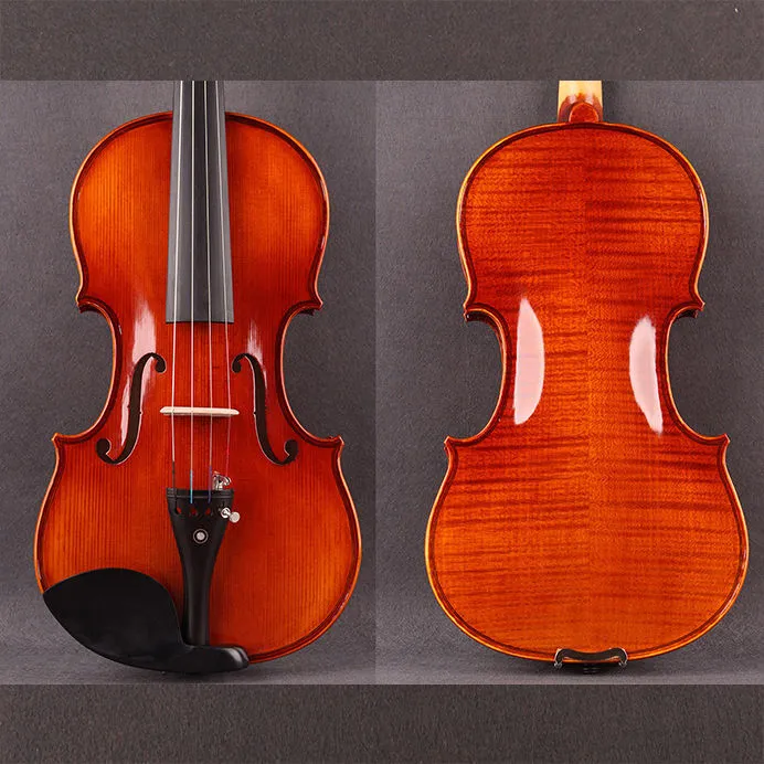 Högklassig mönsterfiol 4/4 handgjorda högkvalitativa granpanel 3/4 1/2 1/4 Violin Professional Test Instrument