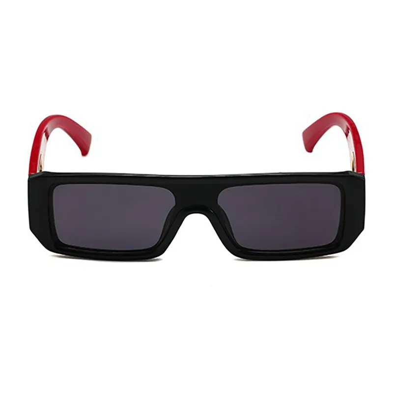 rectangular sunglasses frame Designer Womens Shades Red Black Symbol Eyeglass Man Fashion seaside UV400 Show Glamour Valentine Gif337z