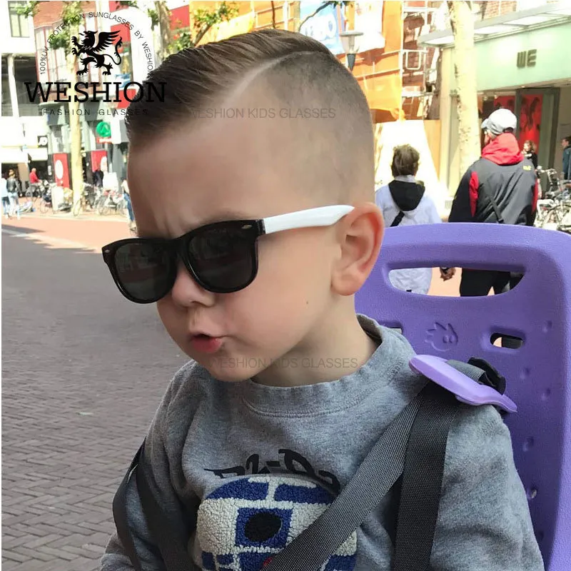 Sunglasses Kids Polarized Children Classic Brand Designer Eyeglasses Rivet TAC TR90 Flexible Safety Frame Shades For Boy Girl 220705