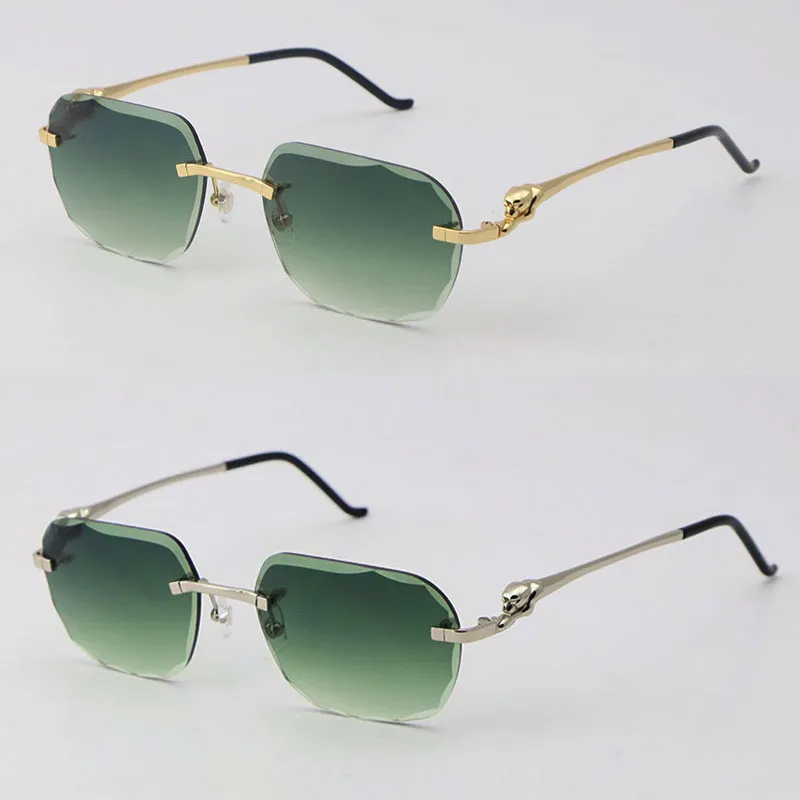 Nuovo Luxury Diamond Cut Lens Serie Serie Sunce Sundi da sole Serie da sole da sole Donne inossidabile Sun Golochi Rocce Filo 18K Gold Frame rotondo Glas288M