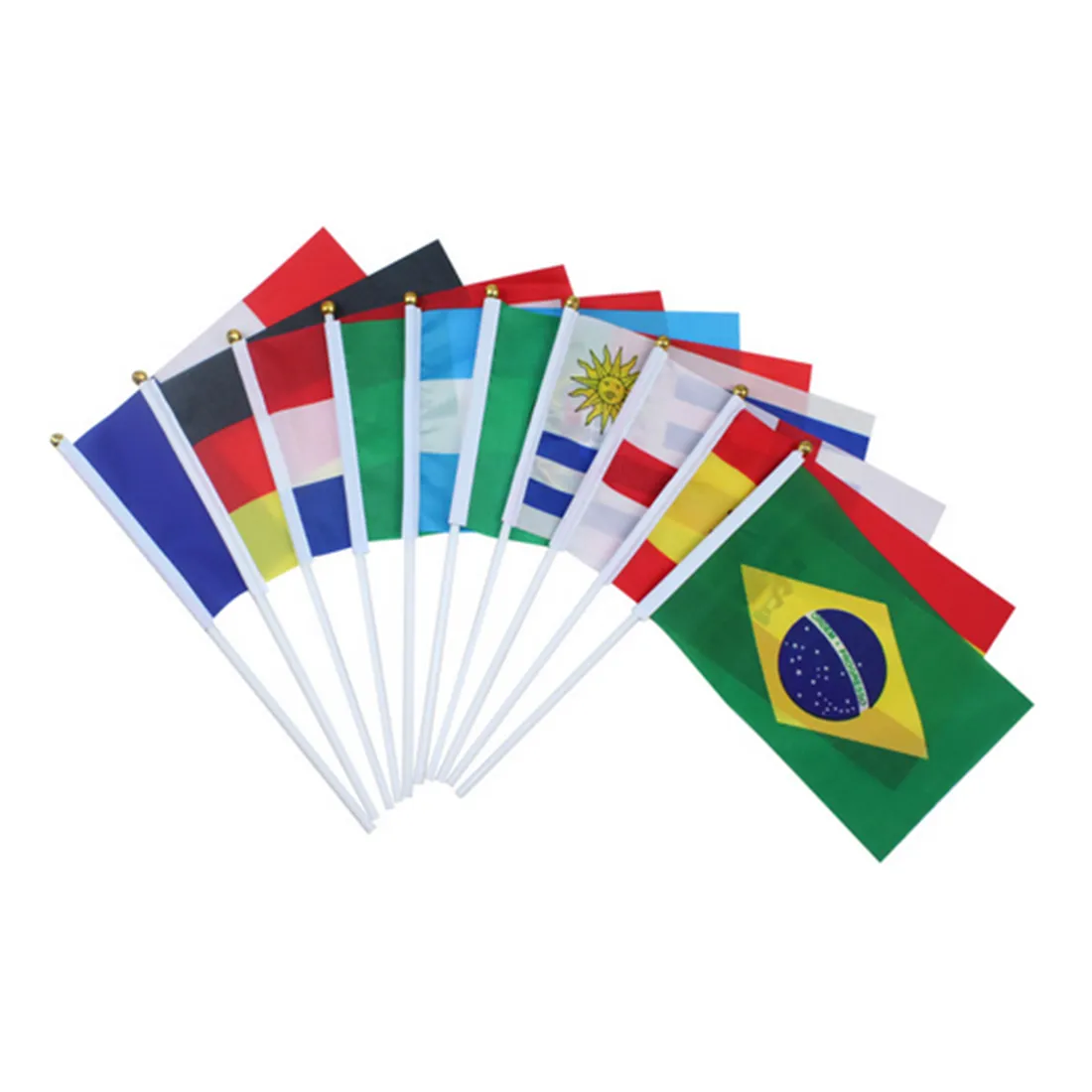 Sur World Cup Hand Held Flags With Poles 32 Countries Hold National Flags Party Decorations