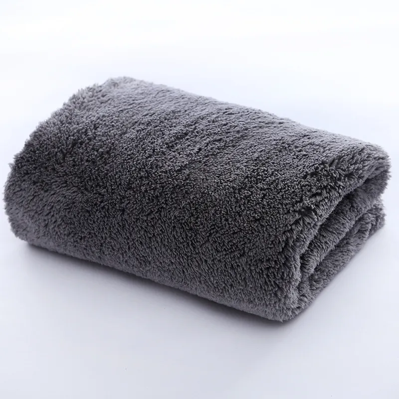 Car Cleaning Towel Coral Velvet 500gsm Edgeless Microfiber Cloth Coral Fleece Auto Wash Care Drying Towels Tools Accessories
