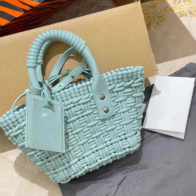 Designer bags Tote Customized Small for Women 2022 New Xia Bai with Msenger Basket Bag Portable Woven Mini Factory direct sale