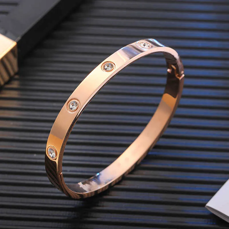 women Bracelets girlfriend titanium steel rose gold Bangle female couple love bracelet women's fashion jewelry