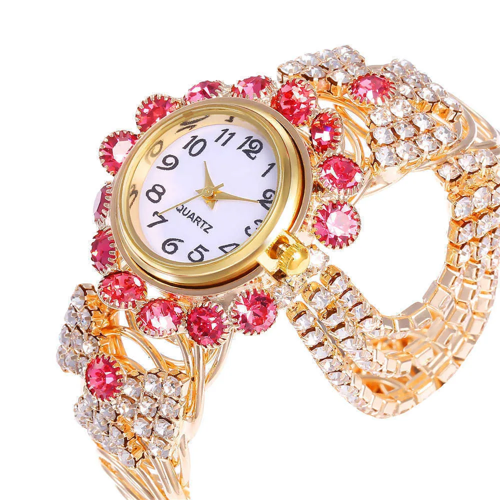 lady's New tiktok diamante orologio al quarzo orologio da polso in lega di moda femminile orologi da donna