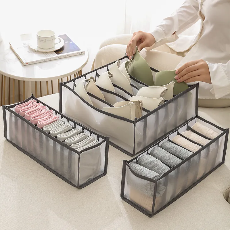 Underwear Drawer Organizer Storage Box Foldable Closet Organizers Drawer Divider Storage Boxes for Underpants Socks Bra CX220413