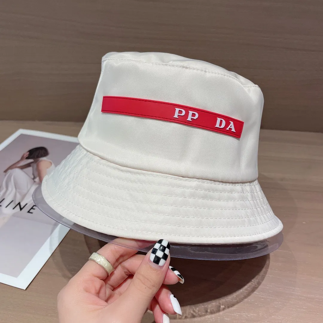 Ligneuse à bordure à bords large Fashion Summer Bucket Hat Lettres unisexbrand Designer Women Men2150494