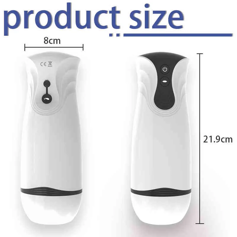 NXY Masturbators Male Masturbator Cup Automatisk Vocalize Sucking Oral Sex Real Vaginal avsugning Vuxen Toys Pussy for Men 220507