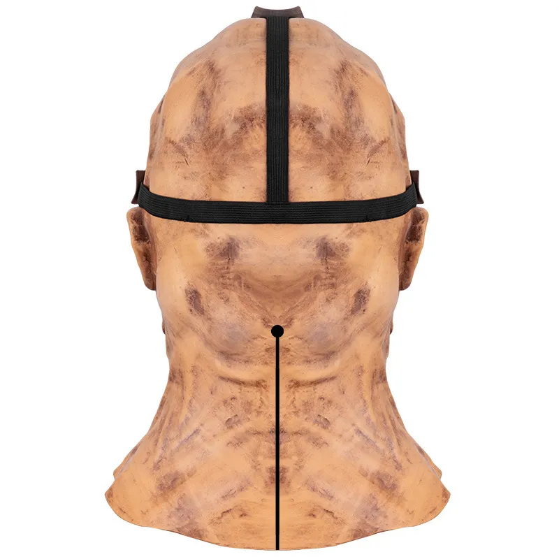 Horreur Jason effrayant Cosplay tête complète masque en Latex visage ouvert accessoires de maison hantée fournitures de fête d'Halloween 2206107116677