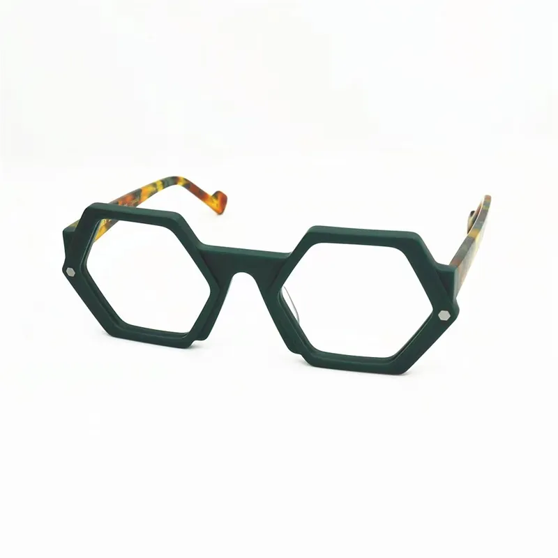 JAMES TART 466 Optische Brillen für Unisex, Retro-Stil, Anti-Blaulicht-Linsenplatte, Vollformat-Brille mit Box318S