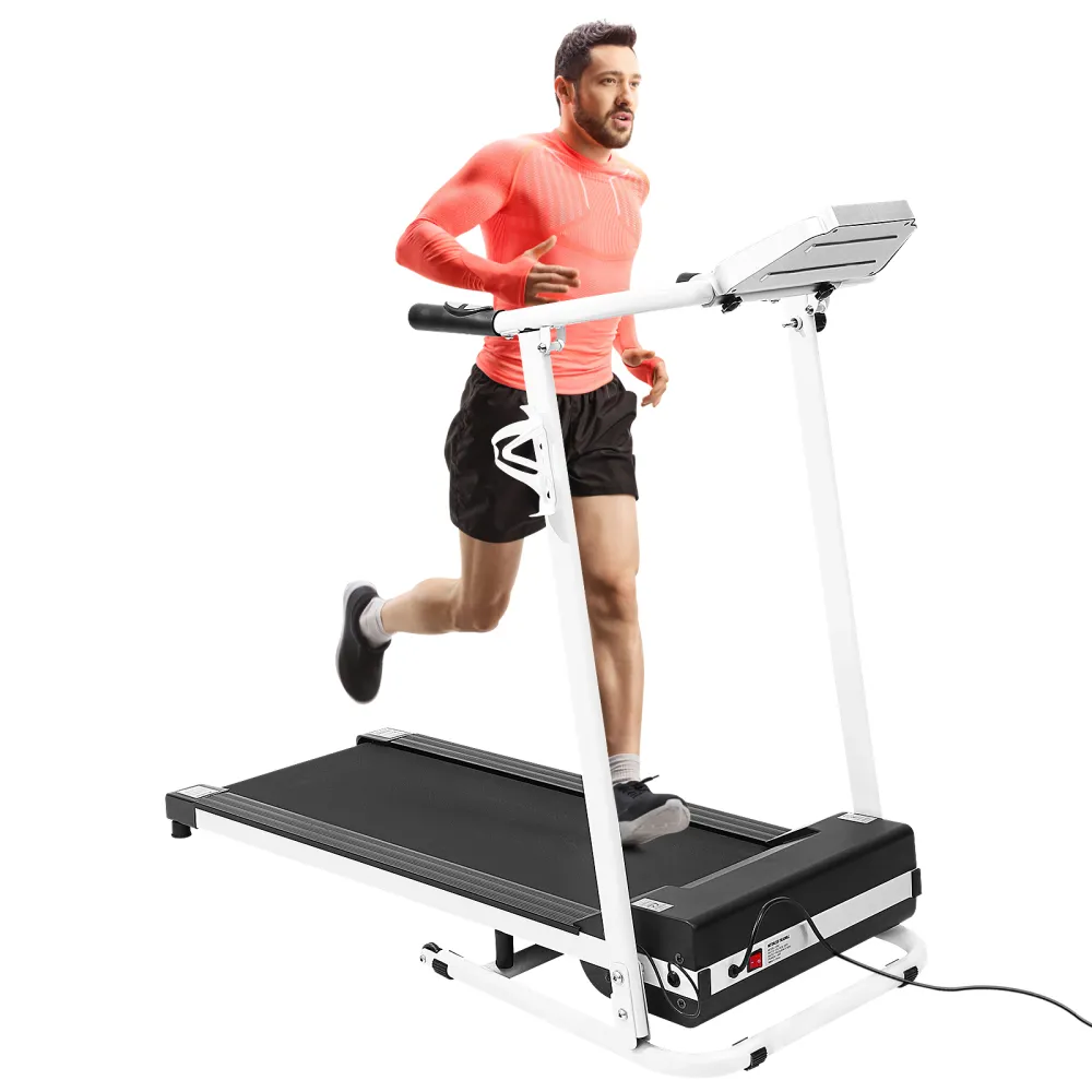 Motorized Treadmill 1.5HP Electric Folding Treadmill Adjustable Household Running Machine With LCD Monitor US Plug