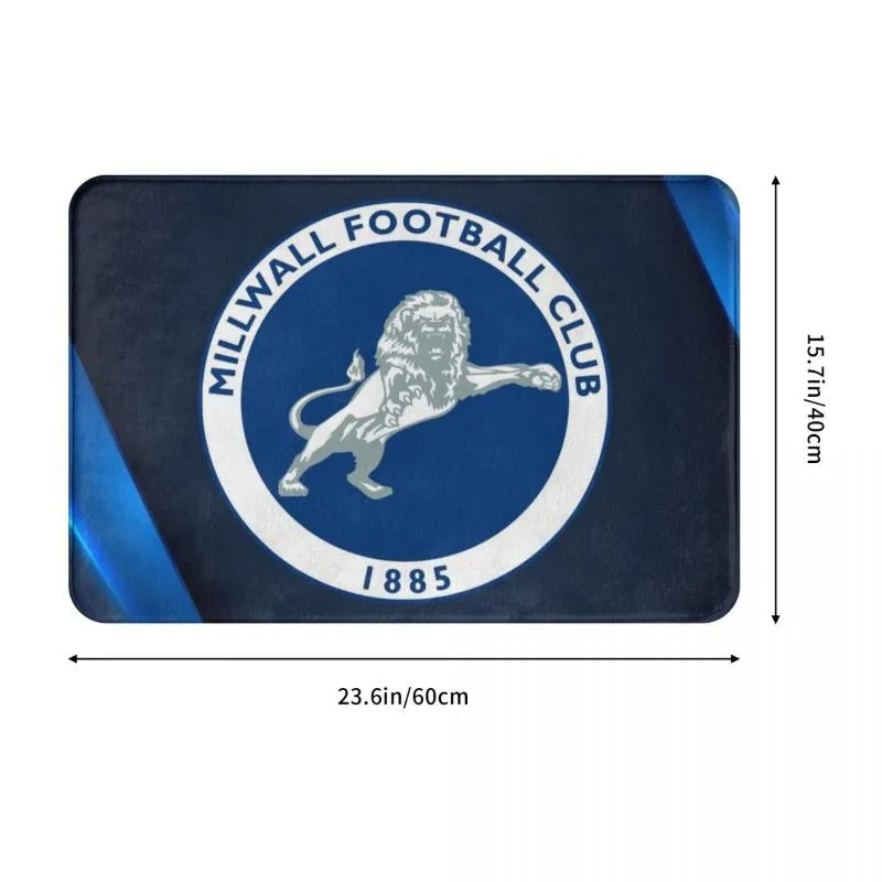 Mattor Millwall FC Home Polyester Doormat Rug Carpet Mat Footpad Non-Slip Dustentrance Kitchen Balcony Balkary CartoonCarpets233e