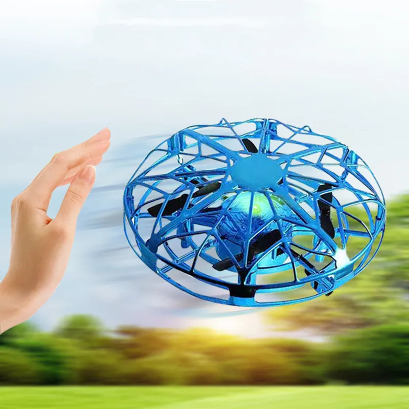 Hélicoptère volant anti-collision coloré main magique UFO balle avion détection mini drone à induction enfants jouet électrique cadeau 220321