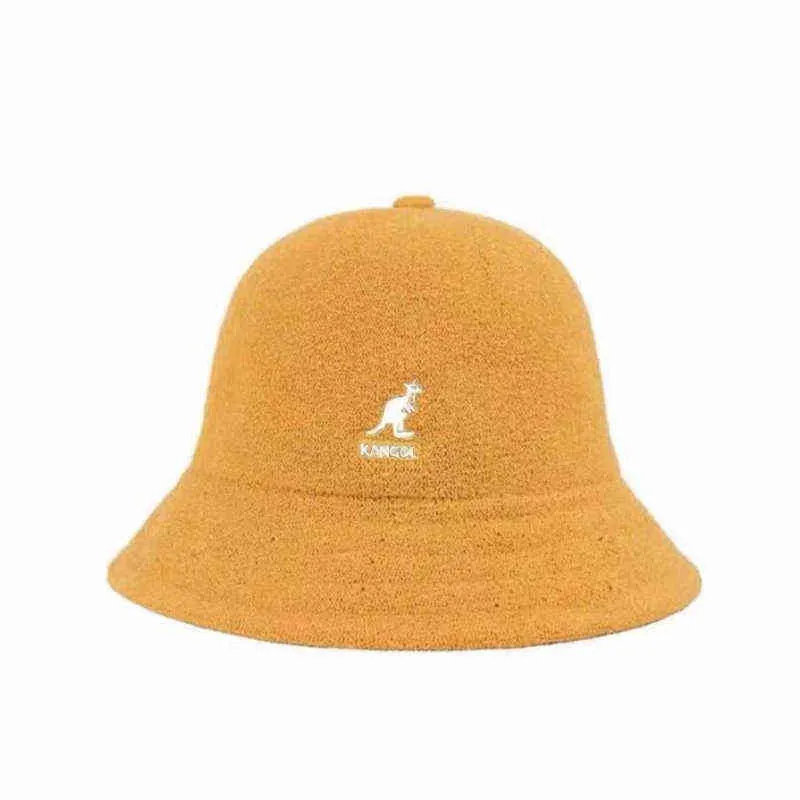 Kangaroo Bucket Hat Women flera stilar Fisherman Hat Kangol Fashion Net Red Foldble Sunscreen Unisex Sports and Leisure H22041220i