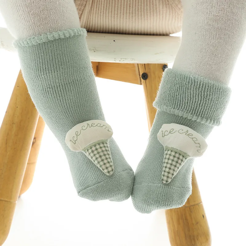Autumn Winter Girls Born Cartoon Animal Spädbarn Baby Boy Socks Anti Slip Soft Cotton Floor Sock Shoes 2207211998062