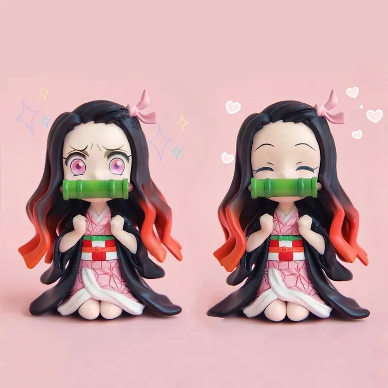 أنيمي GK شخصية شيطان Slayer Kimetsu No Yaiba Kamado Nezuko Agatsuma Zenitsu ألعاب لطيف للأطفال Dollible PVC Doll 220520