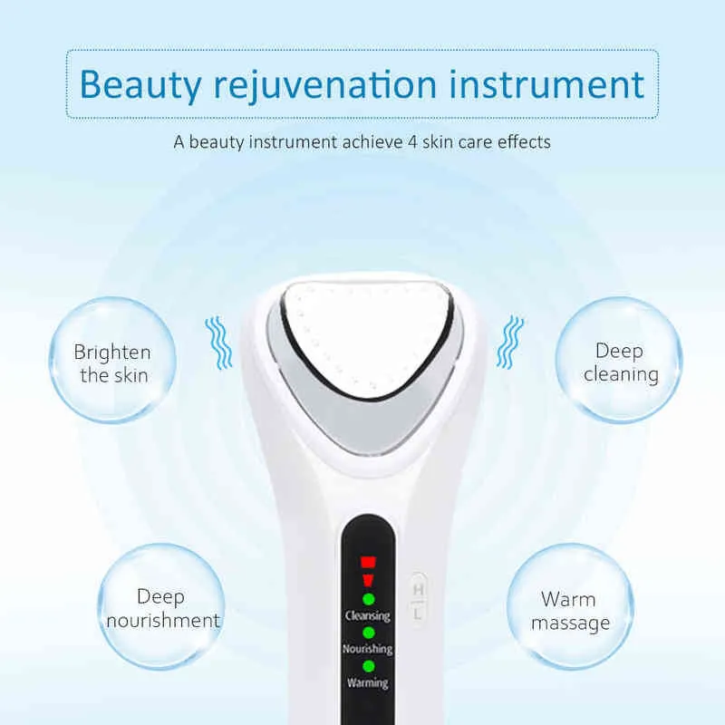 Facial Massager Device Portable Firming Massage Tool for Wrinkle Removal Anti Aging Skin Tightening Rejuvenation Beauty 220512