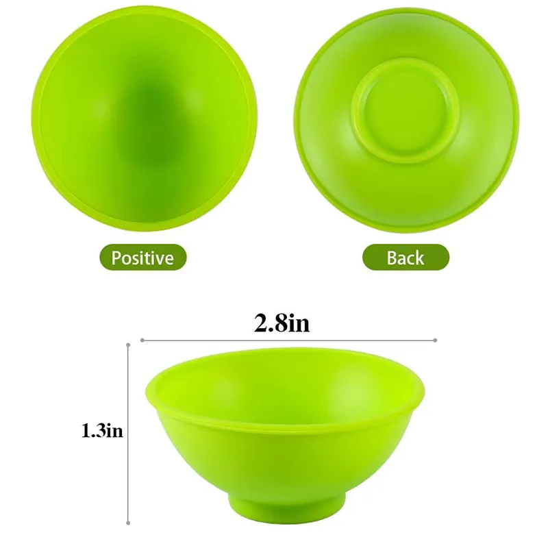 22st / set Mini Silicone Pinch Bowls Soft Flexible Baby Feeding Bowl Kök Tillbehör 220408