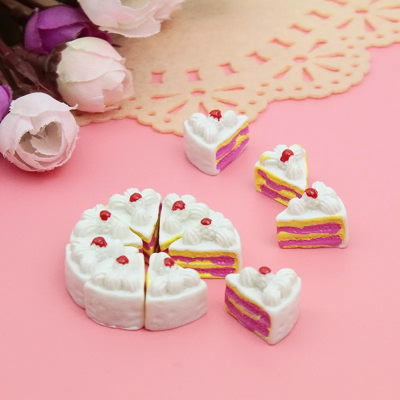Dollhouse Cakes Kawaii DIY Miniaturowy sztuczny fałszywy Fake Doll Food Cake Ornament Rzemiosła