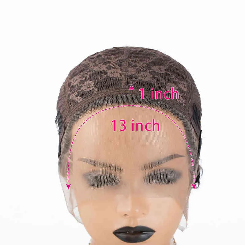 Pixie Cut Short Bob Wig Honey Blonde Lace Human Hair s For Women Brazilian Remy Inch PrePlucked Curly s 220606